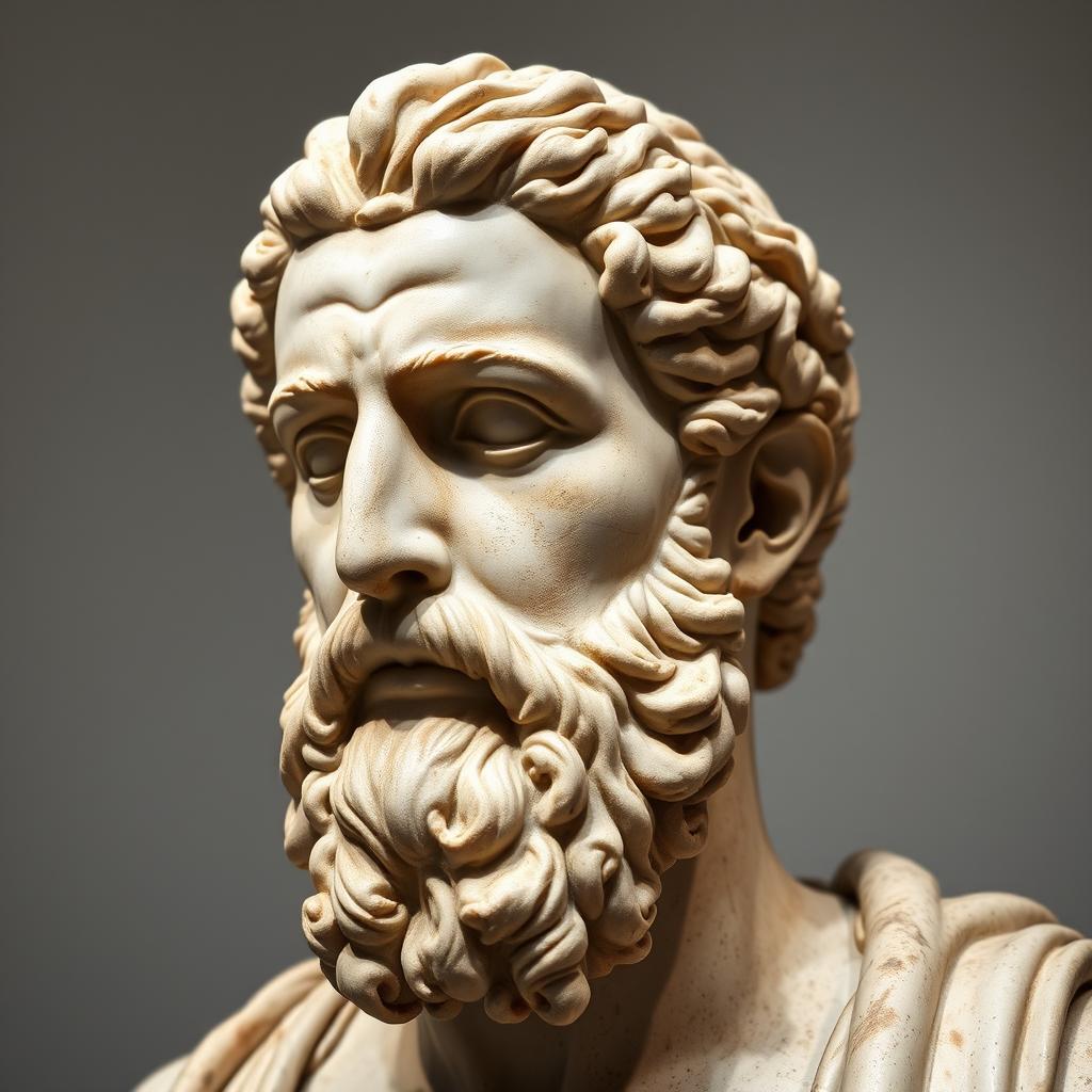 Bust of Marcus Aurelius, Roman Emperor and Stoic philosopher Bust of Marcus Aurelius, Roman Emperor and Stoic philosopher