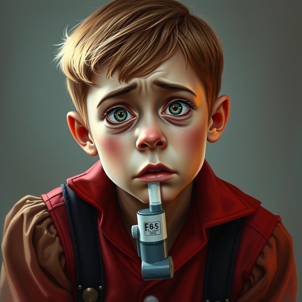 Eddie Kaspbrak character portrait from IT by Stephen King