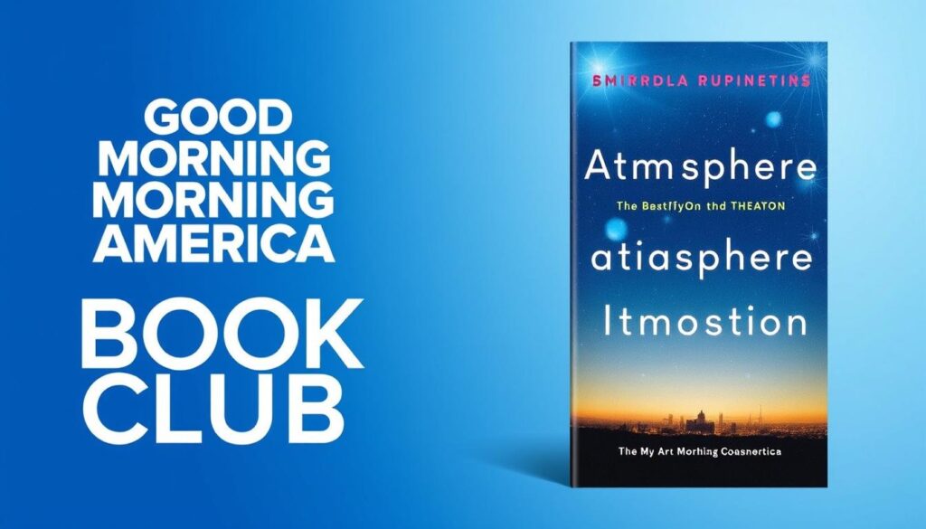 Good Morning America Book Club logo with Atmosphere book