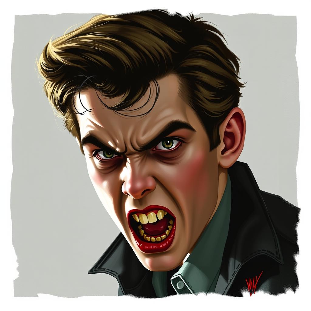 Henry Bowers character portrait from IT by Stephen King