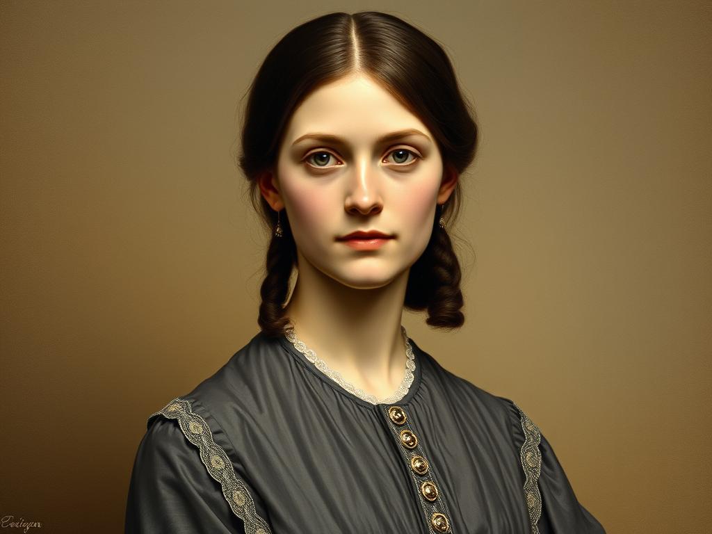 Portrait of Regine Olsen, Kierkegaard's former fiancée