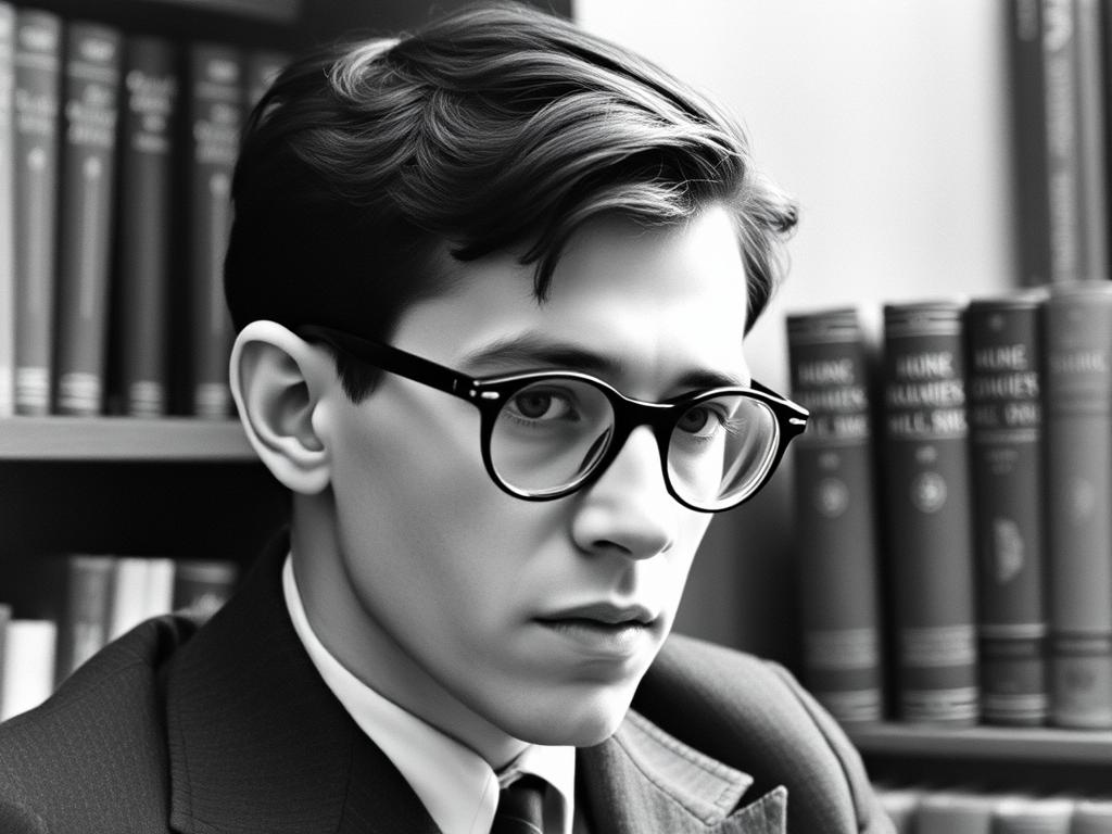 Young Jean Paul Sartre during his formative years in Paris